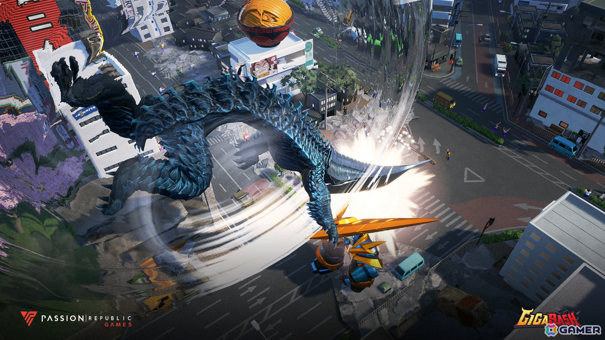 「GIGABASH」アニメ「GAMERA -Rebirth-」とのコラボDLCが11月21日に配信！ガメラとギロンが参戦の画像13