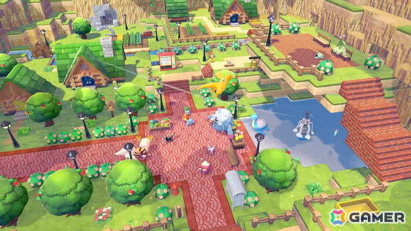 「ぽこ あ ポケモン」毛色がうすいピカチュウや苔が生えたカビゴンなど“ちょっぴりかわったすがた”のポケモンが公開！街作り要素の紹介もの画像27