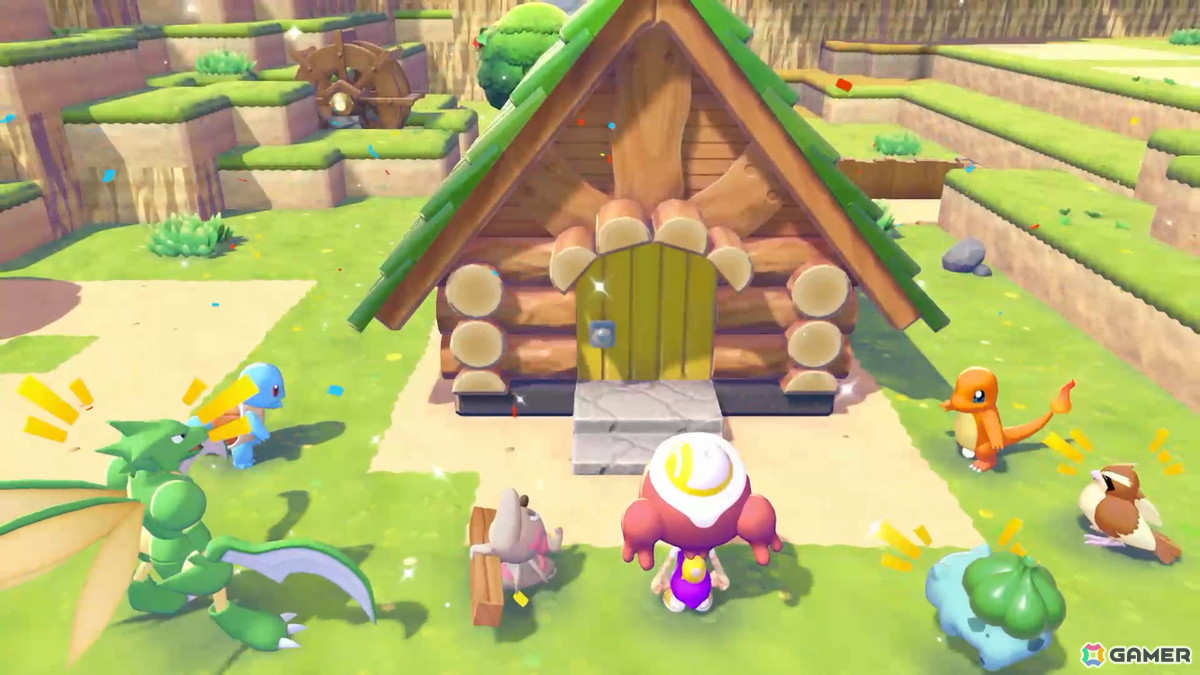 たくさんのポケモンたちと住む家を建てることも