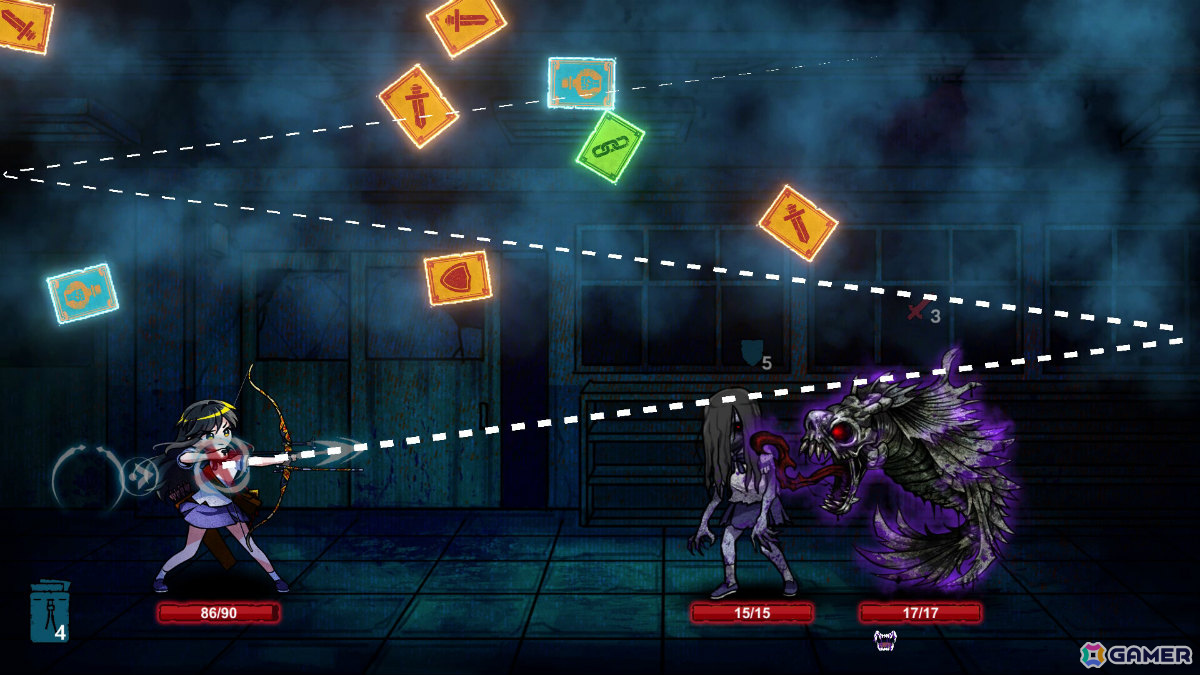 女子高生たちが怨霊に支配された学校を取り戻すローグライク・デッキ構築型ホラーゲーム「Midnight Study」の早期アクセスがSteamで開始の画像