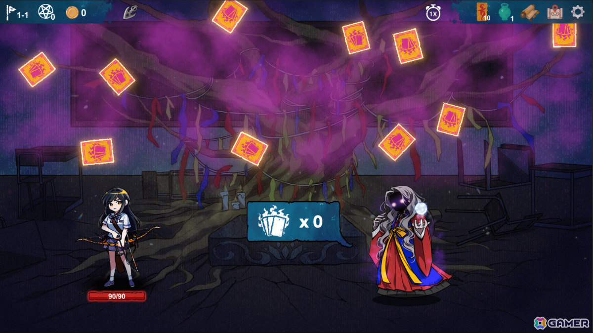 女子高生たちが怨霊に支配された学校を取り戻すローグライク・デッキ構築型ホラーゲーム「Midnight Study」の早期アクセスがSteamで開始の画像