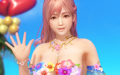 「DEAD OR ALIVE XVV」花びらが舞う南国風の8周年記念SSR水着「ララ・ウルプア」が登場!アニバーサリーコーデガチャ最大100連無料に