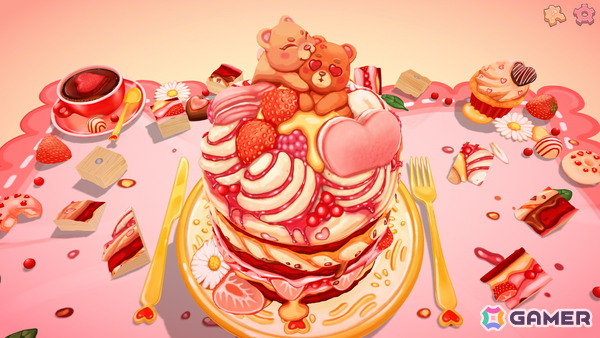 料理やスイーツを積み木のように組み立てる癒やしの3Dパズルゲーム「UMAMIパズル」がSteamで配信！の画像