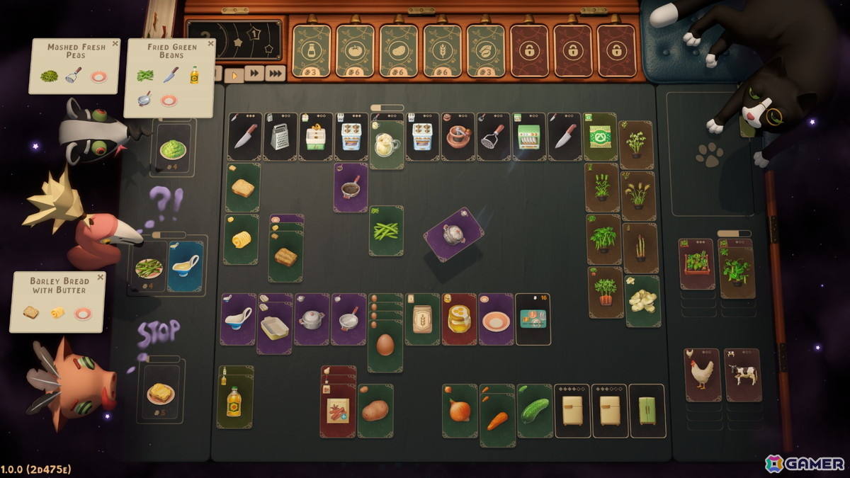 わがままなお客の注文からレシピを読み解くカードスタック料理ゲーム「注文のやたら多い料理店アブラカタブラ」がSteamで配信！の画像