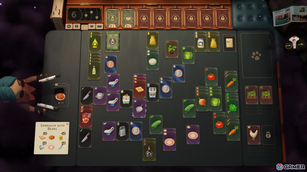 わがままなお客の注文からレシピを読み解くカードスタック料理ゲーム「注文のやたら多い料理店アブラカタブラ」がSteamで配信！の画像