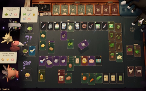 わがままなお客の注文からレシピを読み解くカードスタック料理ゲーム「注文のやたら多い料理店アブラカタブラ」がSteamで配信！