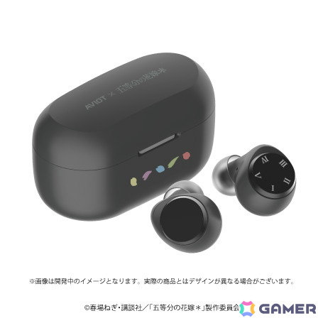 AVIOT×「五等分の花嫁＊」コラボ完全ワイヤレスイヤホンが登場！計270種類以上の完全新録ボイス収録、結城アイラさんによるサウンドチューニングの画像3