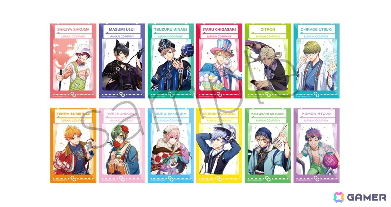 コラボオリジナルフレーム　トレーディングクリアカード【春組・夏組】（全12種）