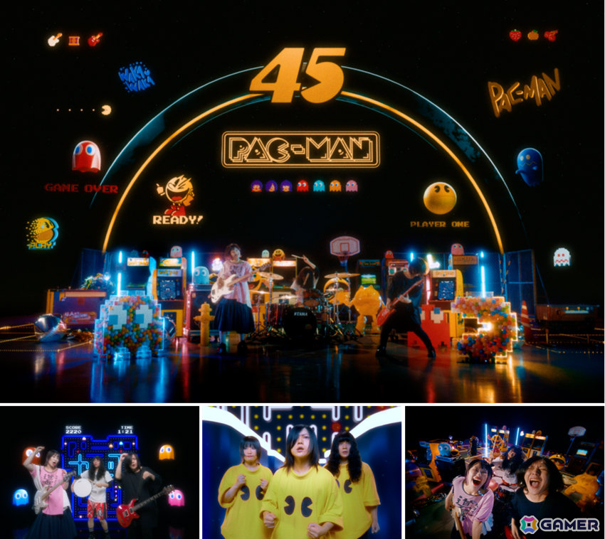 「パックマン」×ヤバイTシャツ屋さんの遊べるMV「PAC-MANISM」が公開!メンバーと一緒にゴーストから逃げまくろうの画像