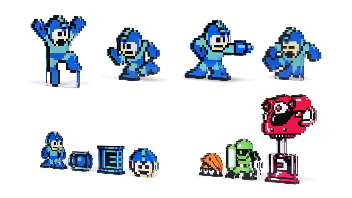 大カプコン展】ロックマン セット アクリルフィギュア、アクリル