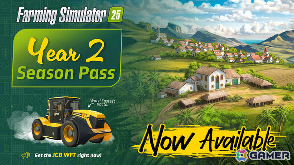 「ファーミングシミュレーター 25」全世界累計販売本数が400万本を突破！世界最速のトラクター「JCB WFT」が特典となるYear 2 Season Passも登場の画像2