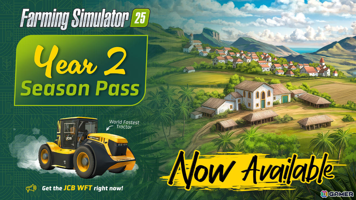 「ファーミングシミュレーター 25」全世界累計販売本数が400万本を突破！世界最速のトラクター「JCB WFT」が特典となるYear 2 Season Passも登場の画像