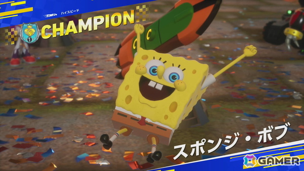 「ソニックレーシング クロスワールド」有償DLC第2弾で登場するスポンジ・ボブとパトリックを先行プレイ！新コース・ビキニタウンには今までにはない要素もの画像30