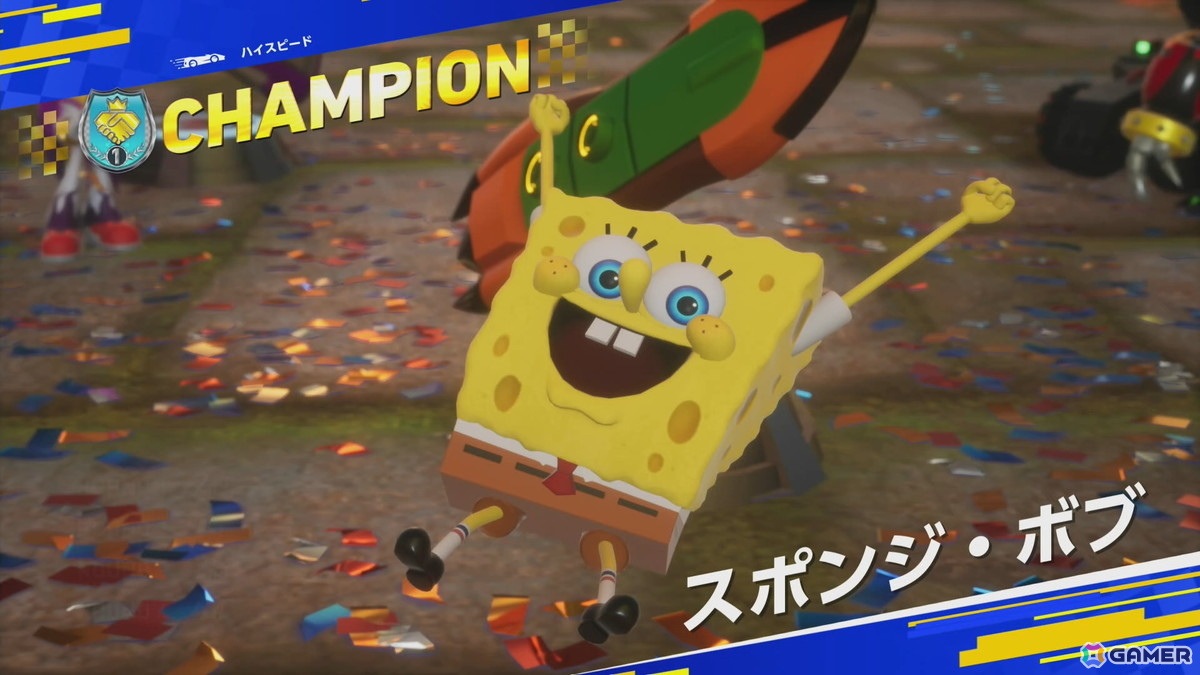 「ソニックレーシング クロスワールド」有償DLC第2弾で登場するスポンジ・ボブとパトリックを先行プレイ！新コース・ビキニタウンには今までにはない要素もの画像30