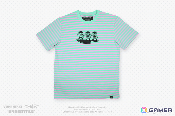「UNDERTALE」10周年記念の「ゆめにっき」「OMORI」コラボのTシャツが登場！「DELTARUNE」のテナもぬいぐるみにの画像3
