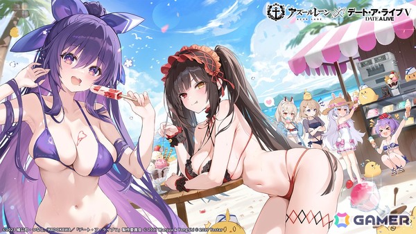 「アズレン」でTVアニメ「デート・ア・ライブV」コラボイベント「DATE A LANE」が開始！十香、折紙、琴里、狂三らが登場の画像1