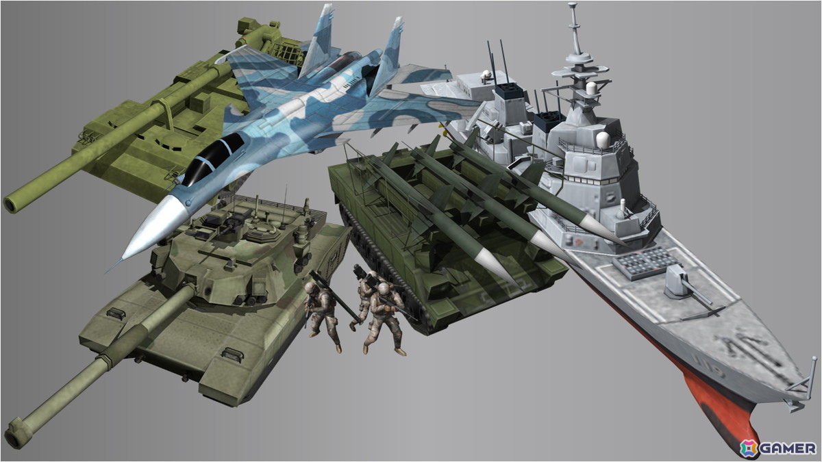 300以上の兵器を駆使し、 敵地占領を目指せ！