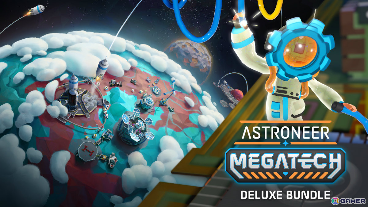 「ASTRONEER -アストロニーア-」4K HDR、60fpsに対応したPS5版や巨大な“メガストラクチャー”の建造プロジェクトに挑戦できるDLC「Megatech」が配信！の画像