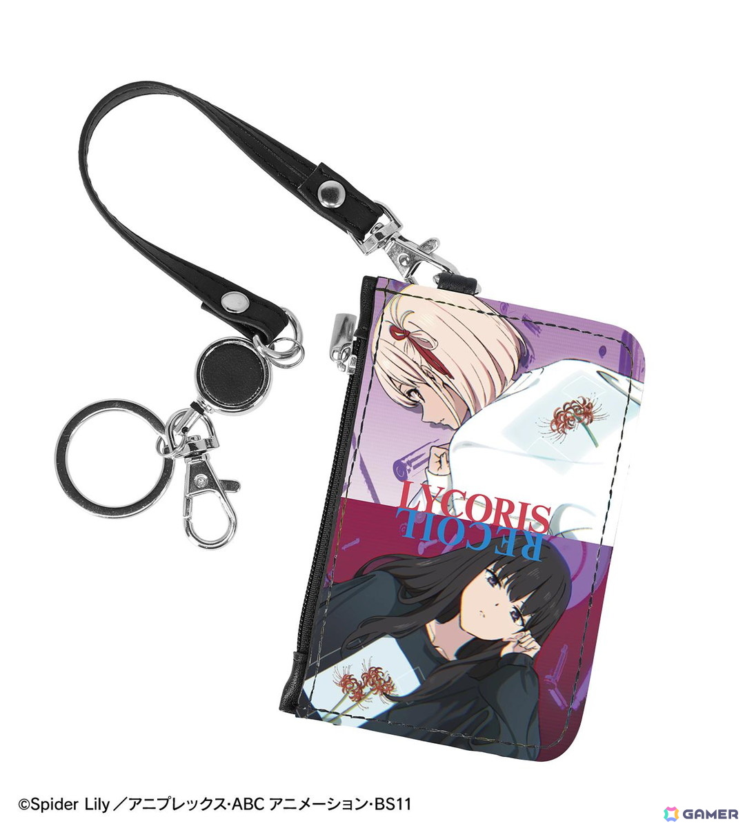 TVアニメ「リコリス・リコイル」の錦木千束＆井ノ上たきな多機能バックパック、カラビナ付きバナータグの受注が開始！の画像