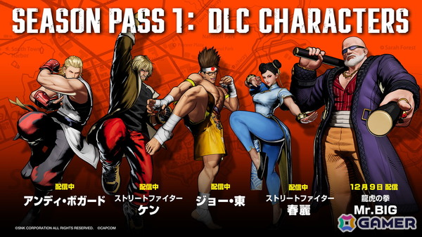 「餓狼伝説 City of the Wolves」に「龍虎の拳」の初代ボス「Mr.BIG」がシーズンパス1最後のDLCキャラクターとして12月9日に参戦！の画像12