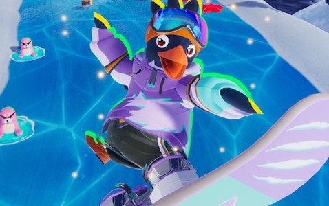 「Faaast Penguin」雪山を舞台に華麗なトリックを連発して1位を目指すシーズン8「FPX: Snowboarding」が12月4日より開始！