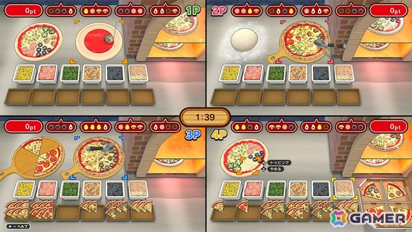 最大4人で遊べるパーティアクション「焼け！ピザマスター」がSwitch/Steamで配信！注文通りにトッピングして美味しいピザを提供しようの画像4