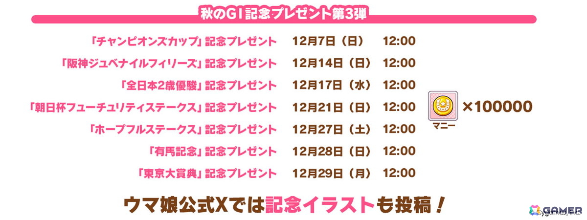 「ウマ娘 プリティーダービー」新たな育成ウマ娘★3「［祝祭遊戯］ナカヤマフェスタ」と★3「［雪白の夢路］ドリームジャーニー」が登場！の画像