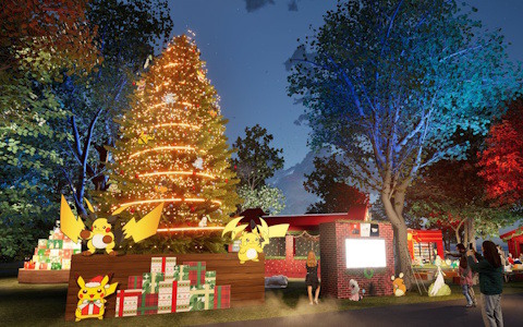 「Pokémon Happy Holidays」が横浜赤レンガ倉庫の無料エリア「Christmas Village」にて12月11日より開催！クリスマス仕様のポケモンに彩られた特別な空間に