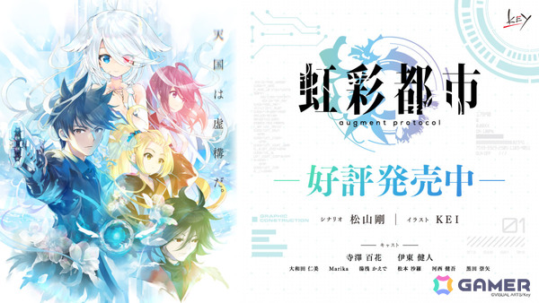 Keyの新作キネティックノベルとなるサイバークライムサスペンス「虹彩都市」が発売！KEIさんによる記念イラストも公開の画像2