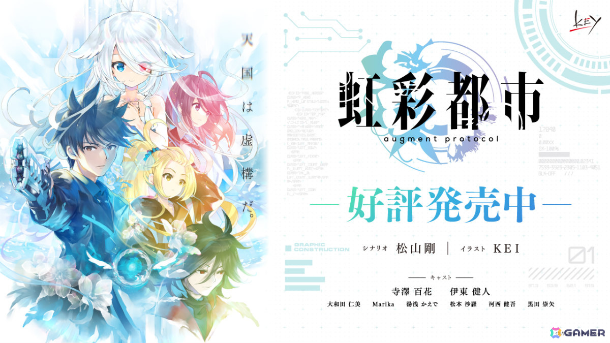 Keyの新作キネティックノベルとなるサイバークライムサスペンス「虹彩都市」が発売！KEIさんによる記念イラストも公開の画像2