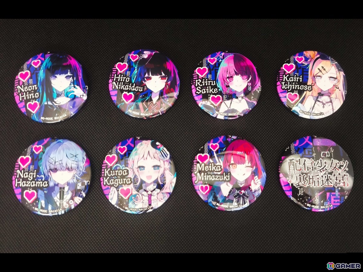 裏アカ迷宮ノベルRPG「配信少女ノ裏垢迷宮」初の公式グッズ「ランダム