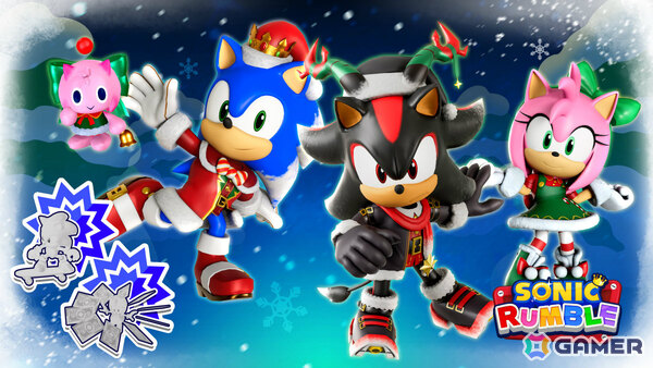 「ソニックランブル」ハッピーホリデー2025イベントが開催！ソニックやシャドウ、ナックルズ、エミーのクリスマススキンをゲットしようの画像1