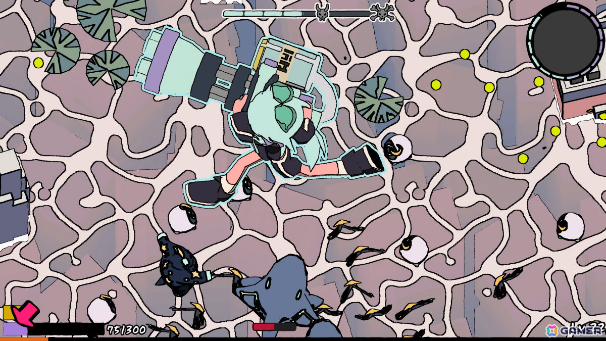 記憶を取り戻すカフェ経営×ローグライクアクション「HIPS N' NOSES」のゲームプレイ映像がIndie Live Expo 2025にて公開!の画像
