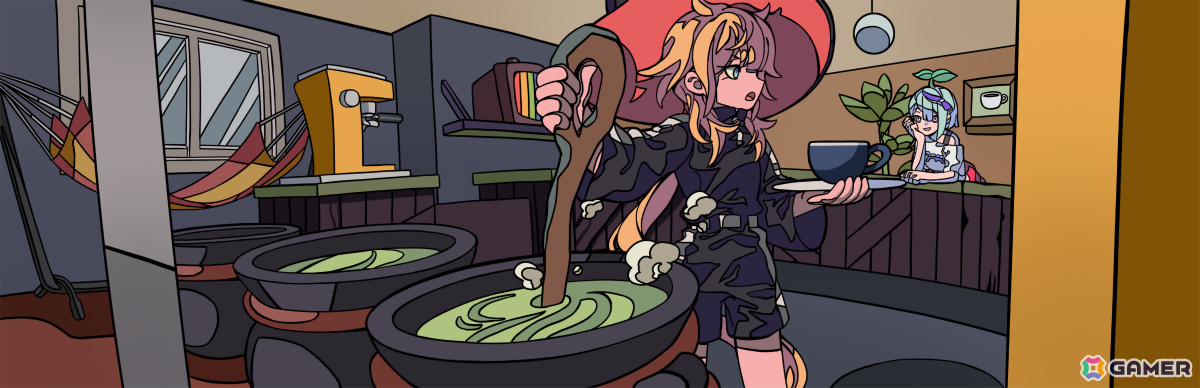 記憶を取り戻すカフェ経営×ローグライクアクション「HIPS N' NOSES」のゲームプレイ映像がIndie Live Expo 2025にて公開!の画像