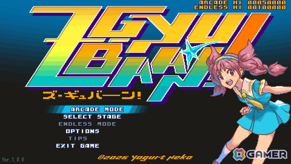 パネルを破壊して女の子たちを救うツインスティックSTG「Z-GYUBAAN!」のSteamページが公開の画像2