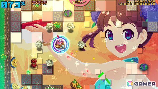 パネルを破壊して女の子たちを救うツインスティックSTG「Z-GYUBAAN!」のSteamページが公開の画像5
