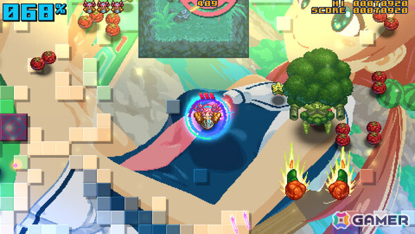 パネルを破壊して女の子たちを救うツインスティックSTG「Z-GYUBAAN!」のSteamページが公開の画像8