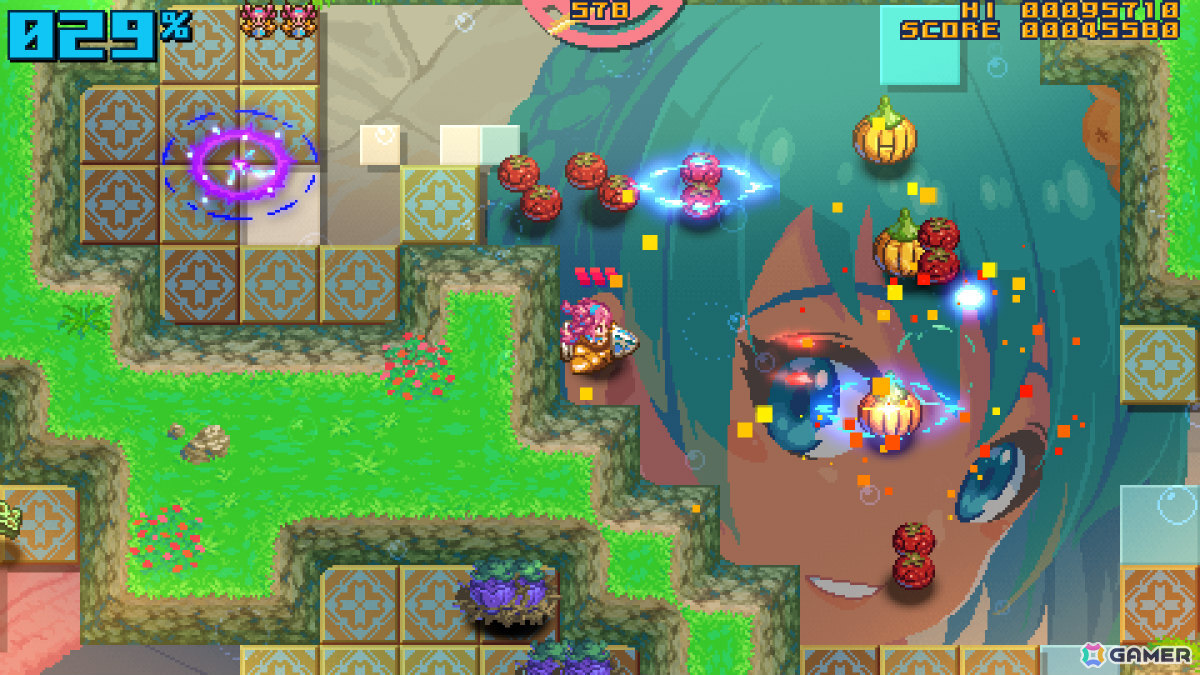 パネルを破壊して女の子たちを救うツインスティックSTG「Z-GYUBAAN!」のSteamページが公開の画像