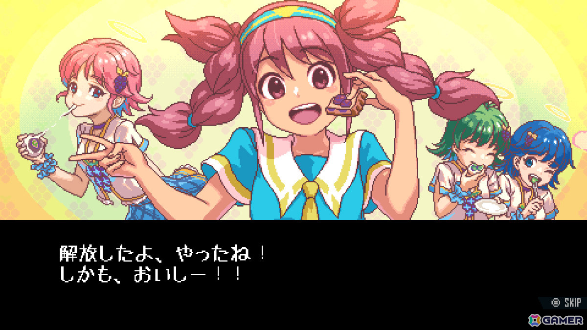 パネルを破壊して女の子たちを救うツインスティックSTG「Z-GYUBAAN!」のSteamページが公開の画像