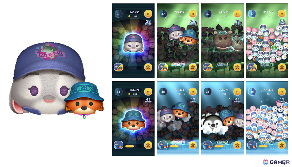 LINE：ディズニー ツムツム」に「ズートピア2」から「ジュディ＆ニック