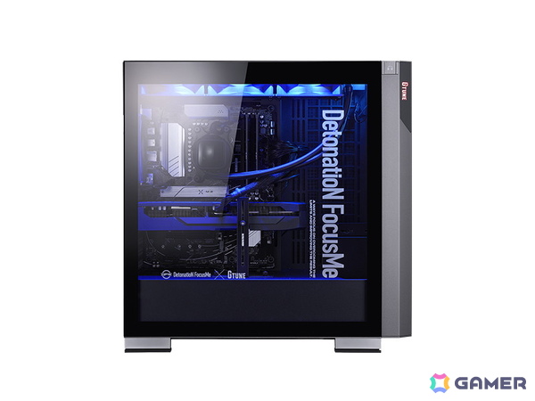 G TUNEより「DetonatioN FocusMe」コラボレーションモデル3機種が販売！ロゴ入りのオリジナルサイドパネルとDFMのチームカラーであるブルーのLEDを搭載の画像2