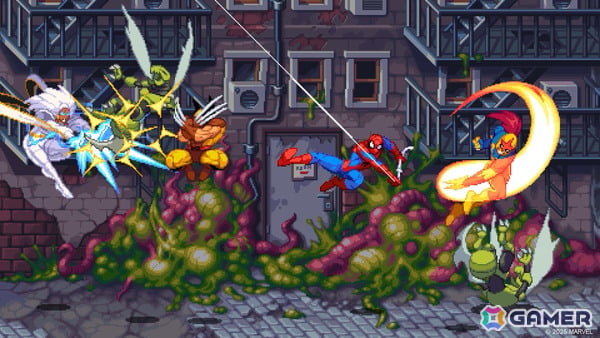 「MARVEL Cosmic Invasion」が配信!ウルヴァリンやスパイダーマンなどのマーベルヒーローがタッグを組んで戦う横スクロールアクションゲームの画像