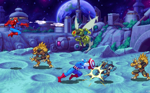 「MARVEL Cosmic Invasion」が配信!ウルヴァリンやスパイダーマンなどのマーベルヒーローがタッグを組んで戦う横スクロールアクションゲーム