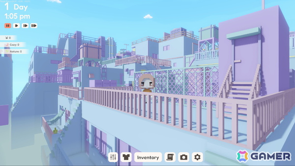 雑居ビルの屋上を“自分だけのリラックス空間”に！ボクセルスローライフゲーム「YUME ROOF」がSteamで2026年2月に配信の画像