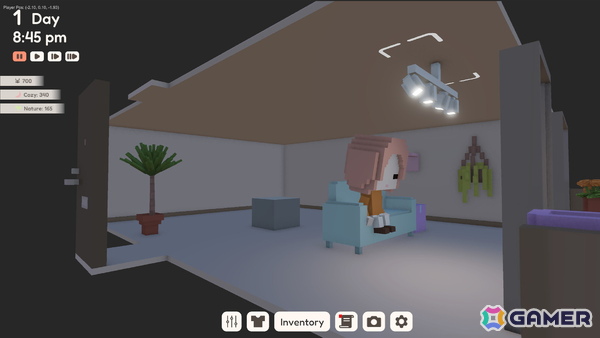 雑居ビルの屋上を“自分だけのリラックス空間”に！ボクセルスローライフゲーム「YUME ROOF」がSteamで2026年2月に配信の画像