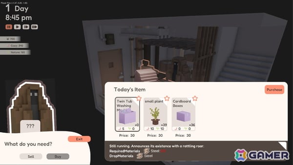 雑居ビルの屋上を“自分だけのリラックス空間”に！ボクセルスローライフゲーム「YUME ROOF」がSteamで2026年2月に配信の画像