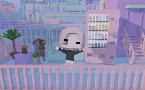 雑居ビルの屋上を“自分だけのリラックス空間”に！ボクセルスローライフゲーム「YUME ROOF」がSteamで2026年2月に配信