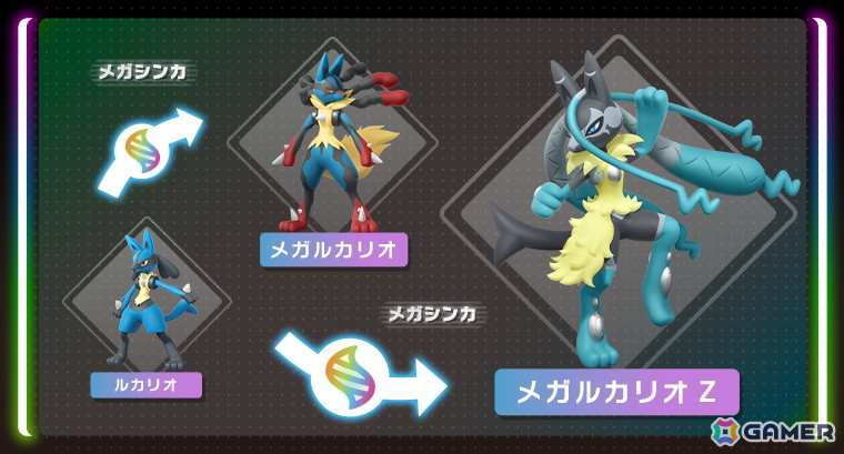 Pokémon LEGENDS Z-A M次元ラッシュ」にルカリオの新たなメガシンカ