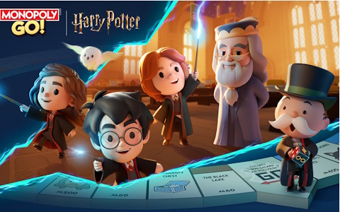 「MONOPOLY GO!」で映画「ハリー・ポッター」コラボが12月10日より開催！ホグワーツ城やダイアゴン横丁などをイメージしたマップが登場