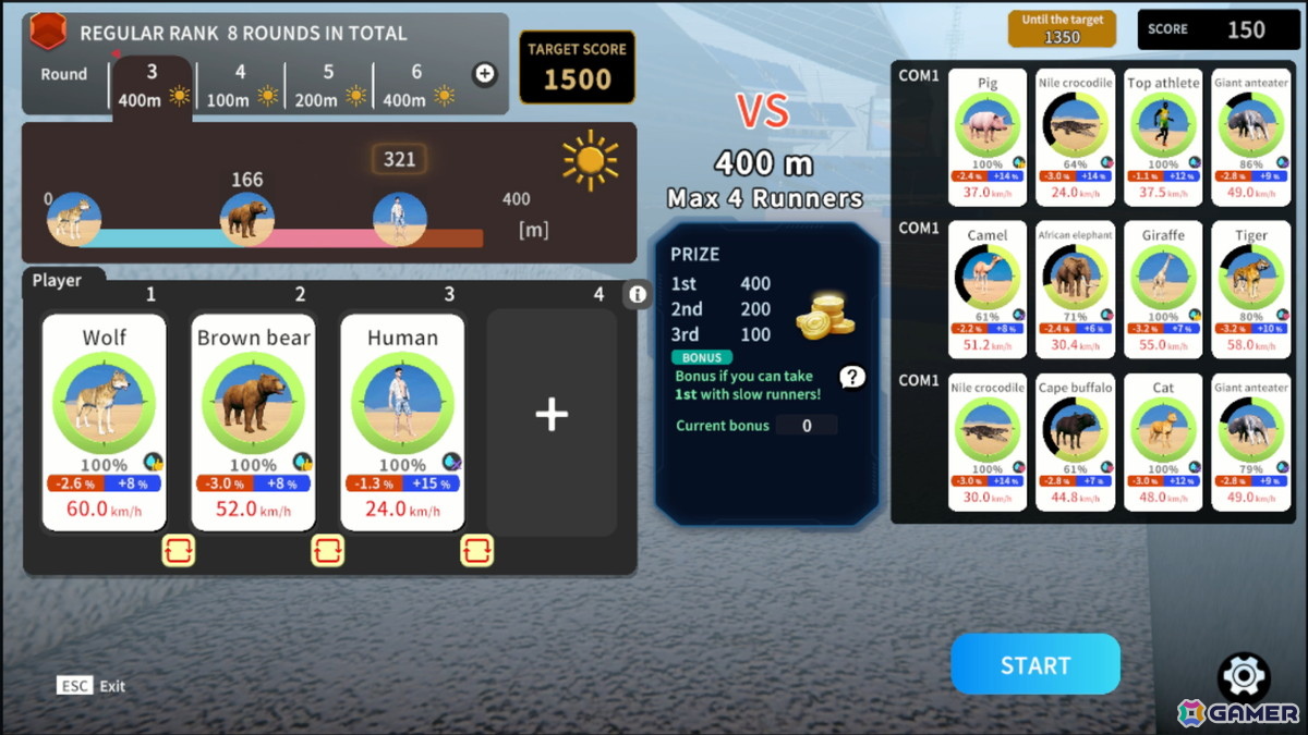 40種類以上の動物が繰り広げる、種族を超えた究極のリレーゲーム「Animal Run Relay」がSteamで配信の画像6
